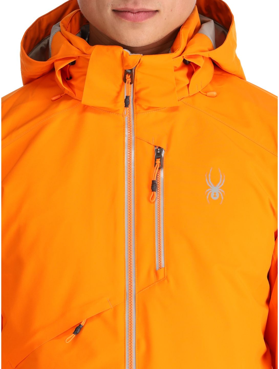 Spyder, Tripoint ski jacket men Orange Shock black 