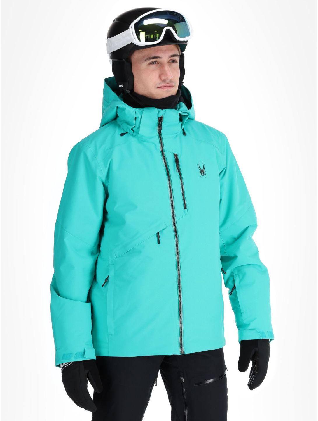 Spyder, Tripoint ski jacket men Teal Green green 