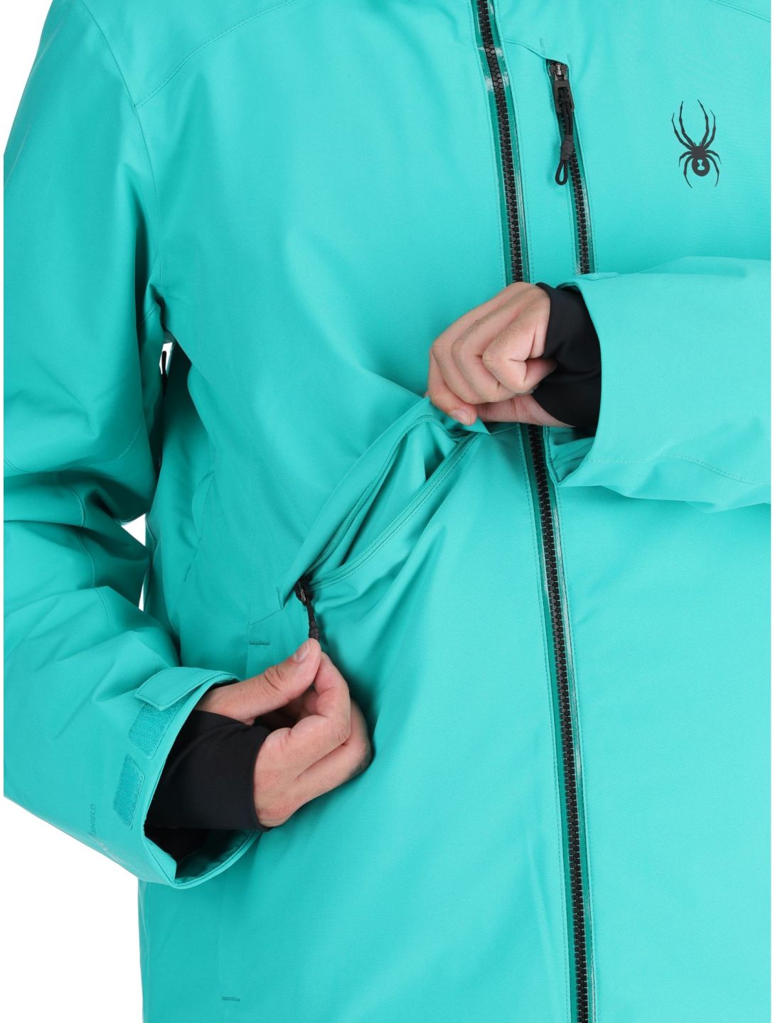 Spyder, Tripoint ski jacket men Teal Green green 