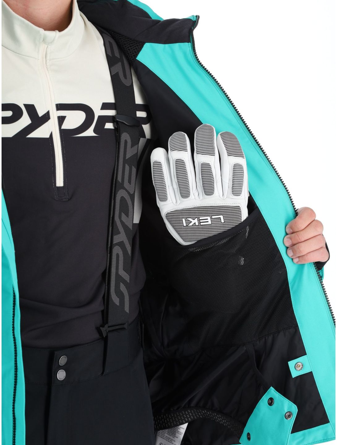 Spyder, Tripoint ski jacket men Teal Green green 