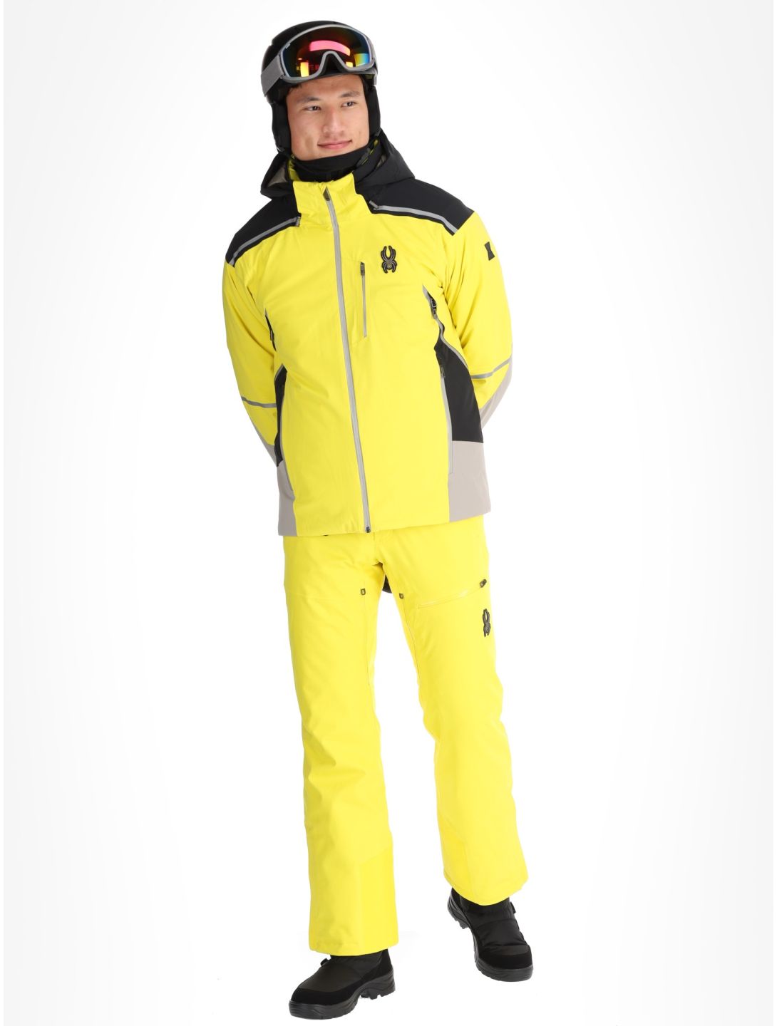 Spyder, Vanqysh ski jacket men Acid Yellow yellow 