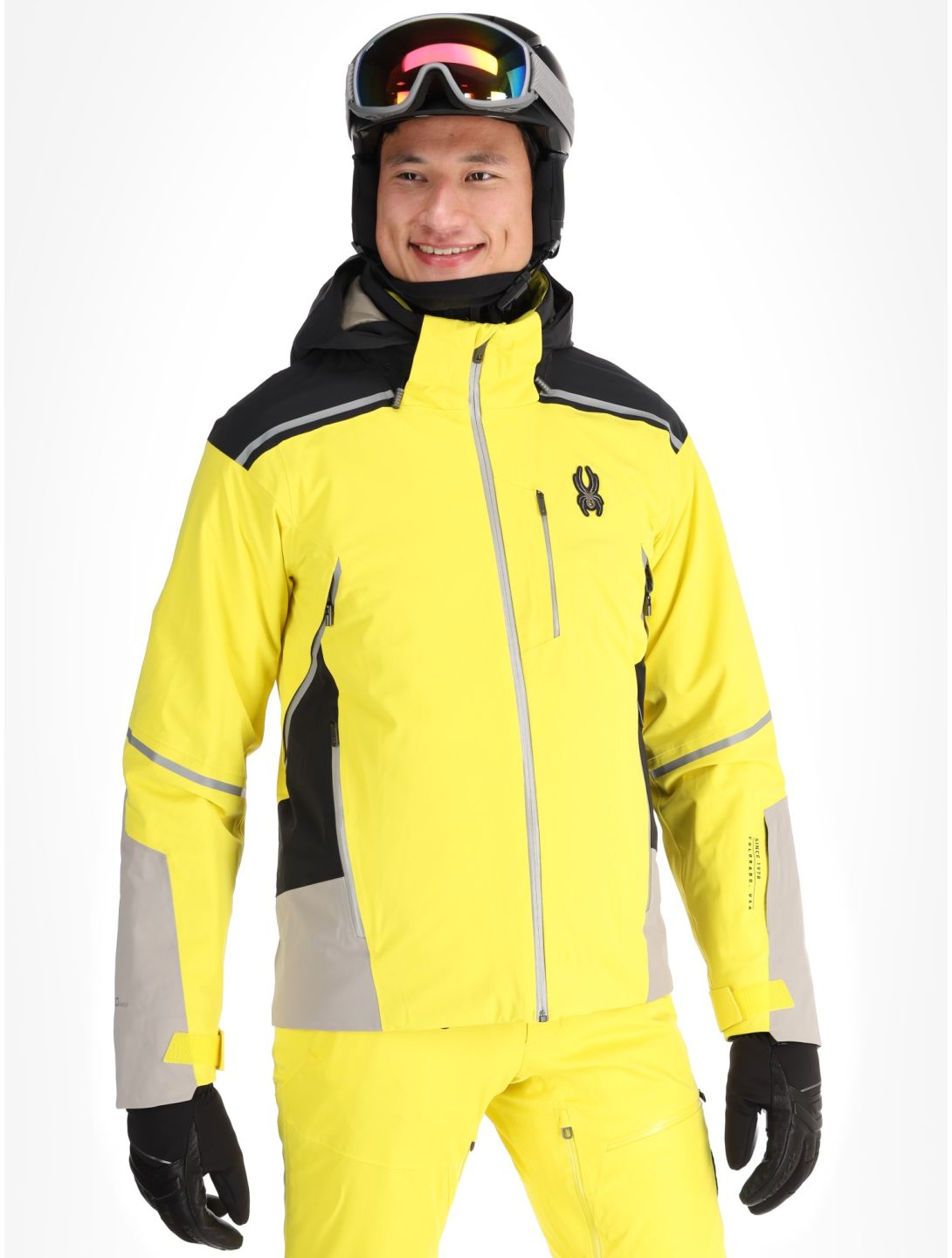 Spyder, Vanqysh ski jacket men Acid Yellow yellow 