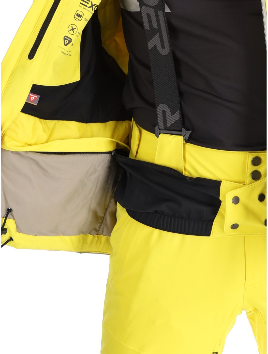 Spyder, Vanqysh ski jacket men Acid Yellow yellow 