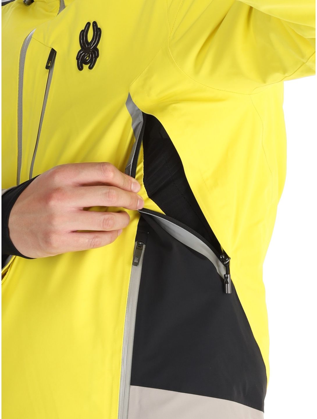 Spyder, Vanqysh ski jacket men Acid Yellow yellow 