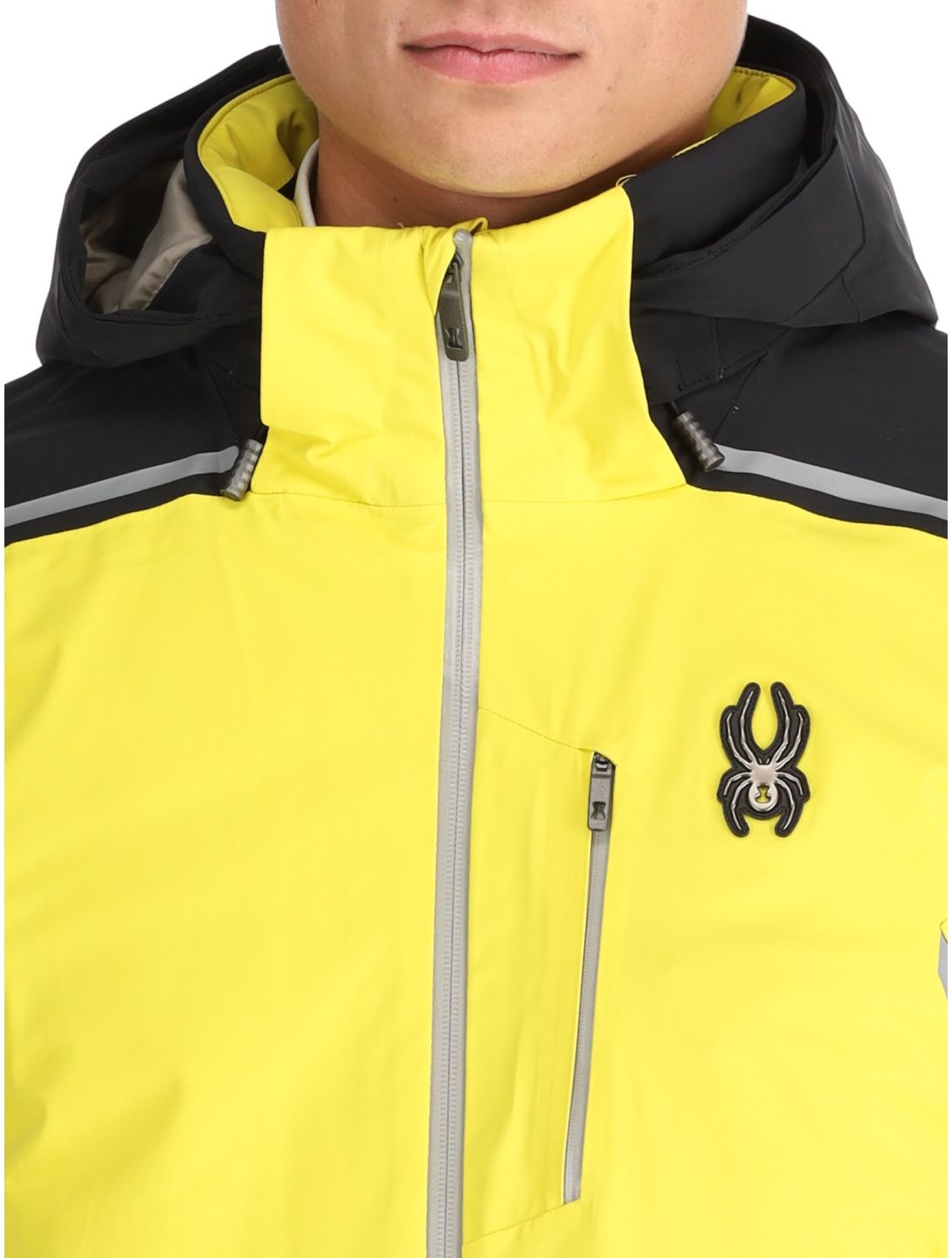 Spyder, Vanqysh ski jacket men Acid Yellow yellow 