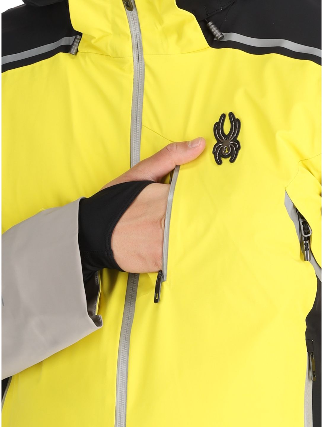 Spyder, Vanqysh ski jacket men Acid Yellow yellow 