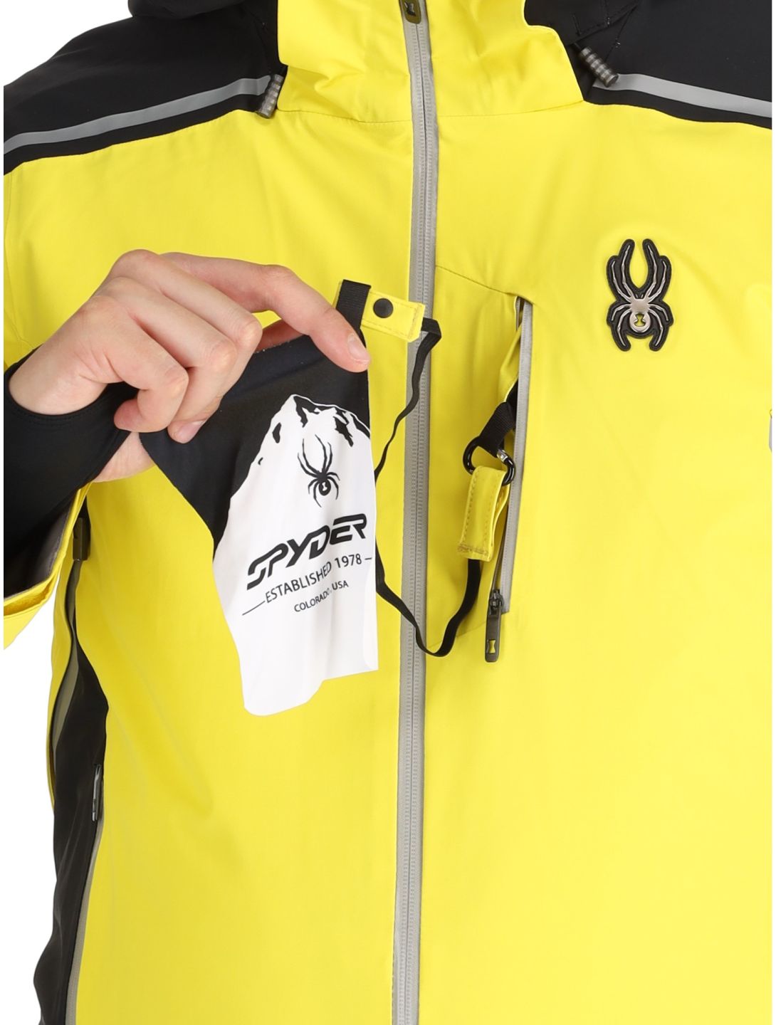 Spyder, Vanqysh ski jacket men Acid Yellow yellow 