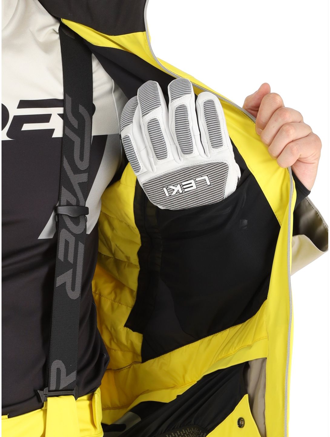 Spyder, Vanqysh ski jacket men Acid Yellow yellow 