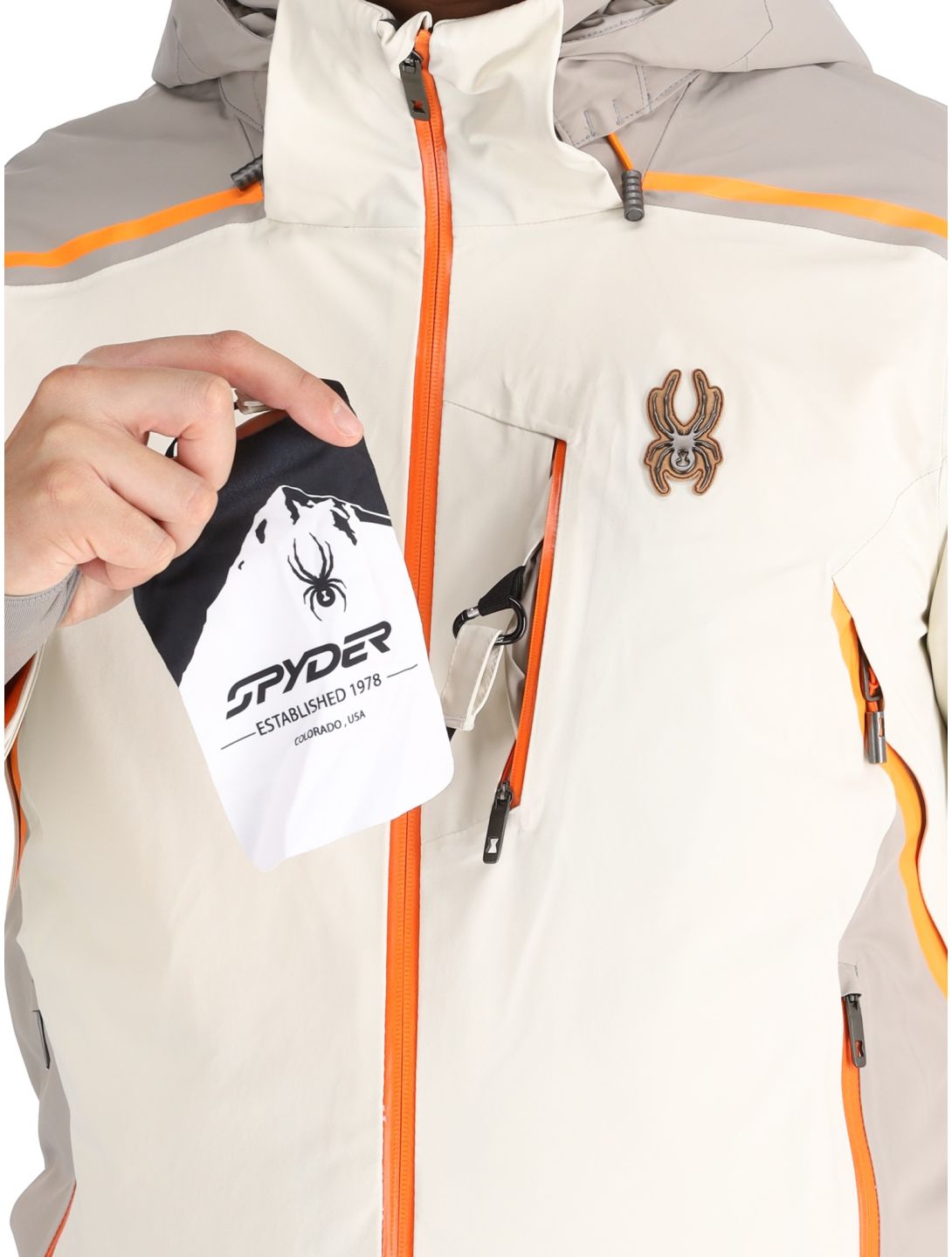 Spyder, Vanqysh ski jacket men Vanilla Latte beige 