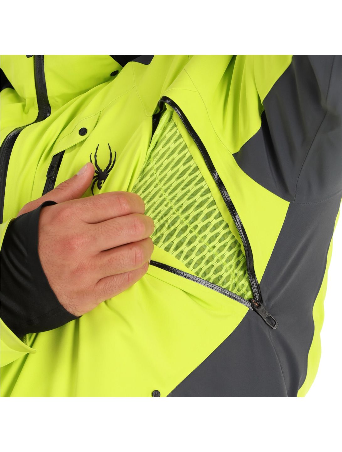 Spyder, Vanqysh GTX ski jacket men lime green