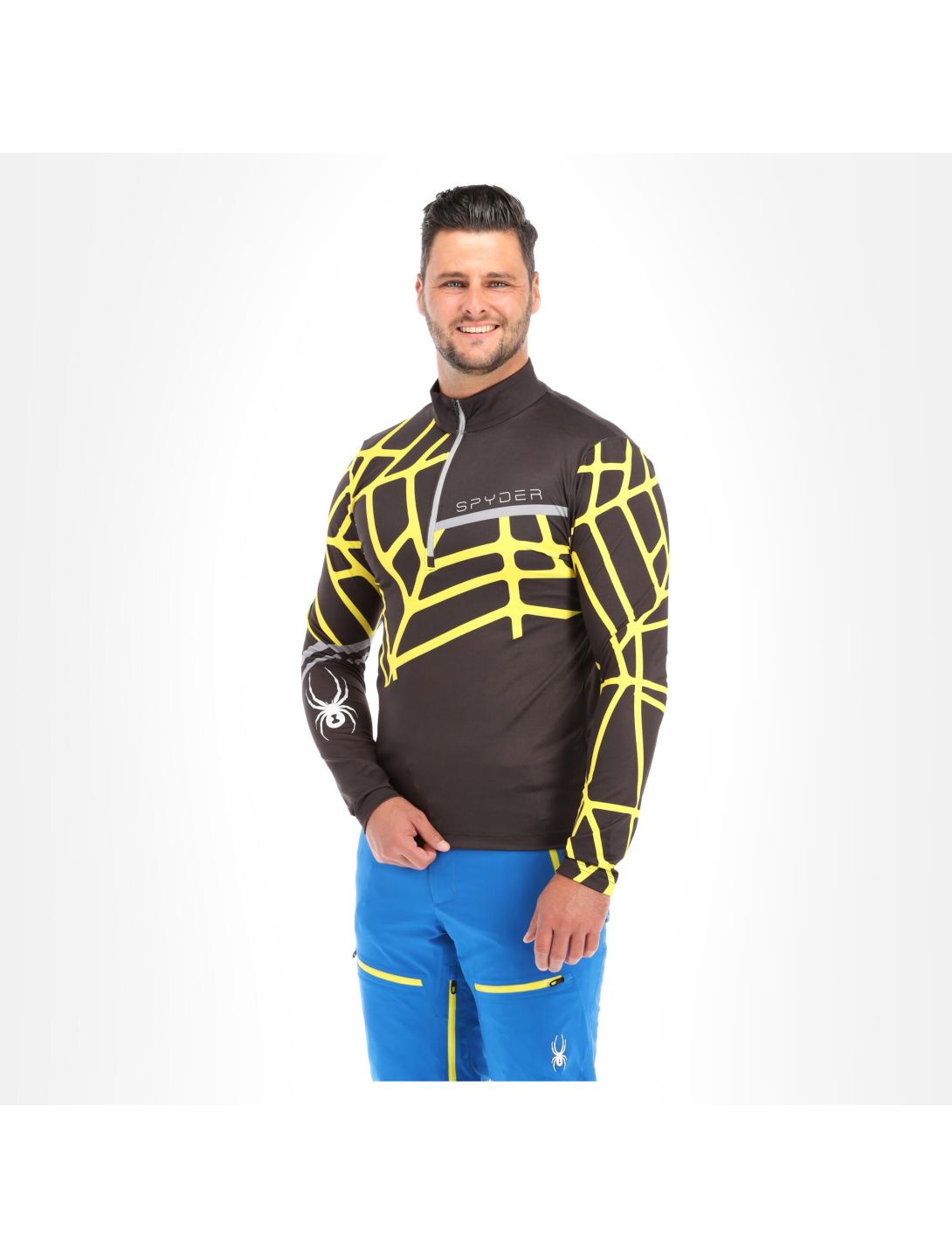 Spyder, Vital pullover men yellow/black