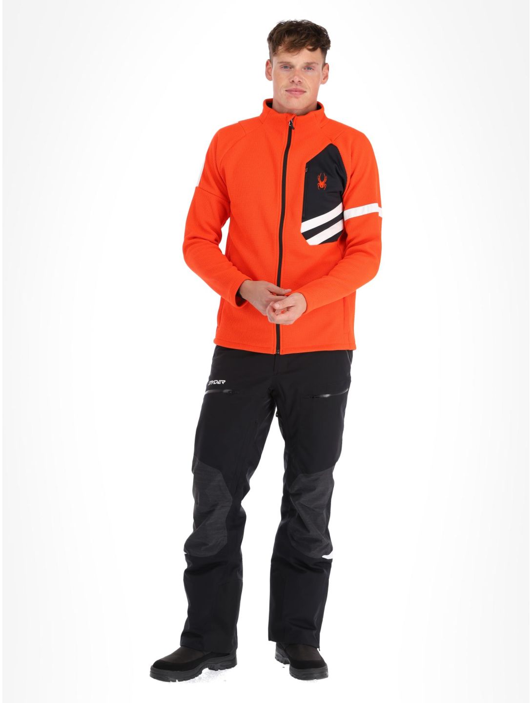 Spyder, Wengen Bandit jacket men Twisted Orange orange 