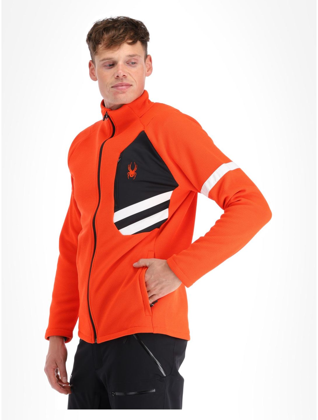 Spyder, Wengen Bandit jacket men Twisted Orange orange 