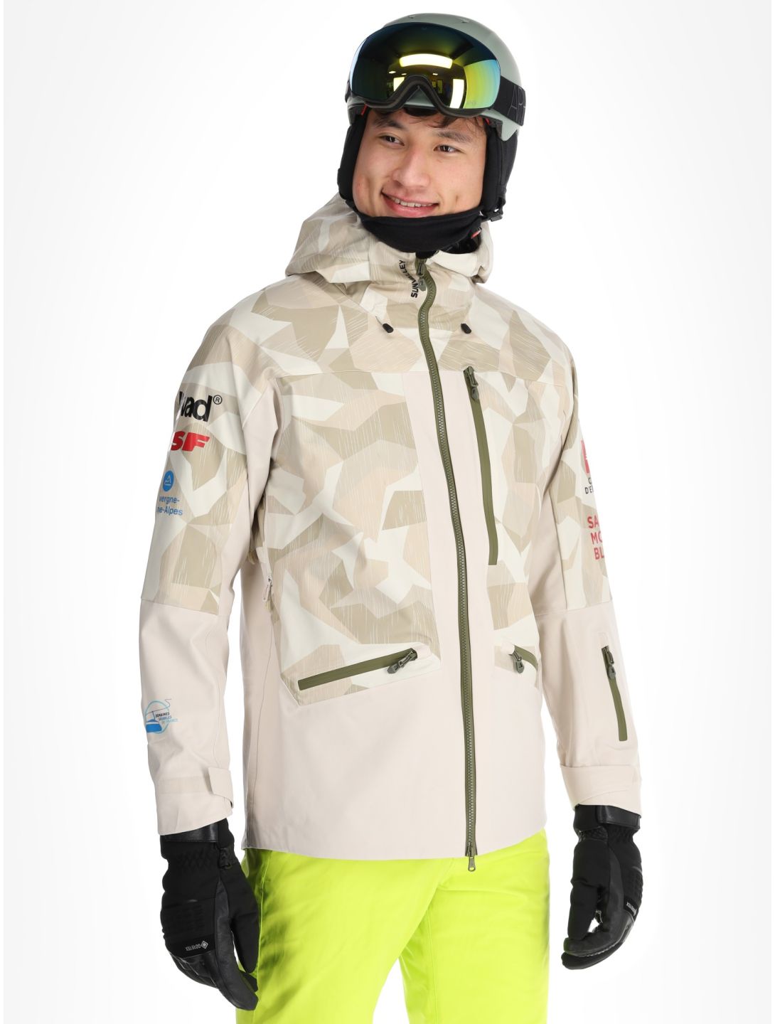 Sun Valley, Dateam ski jacket men Moon beige 