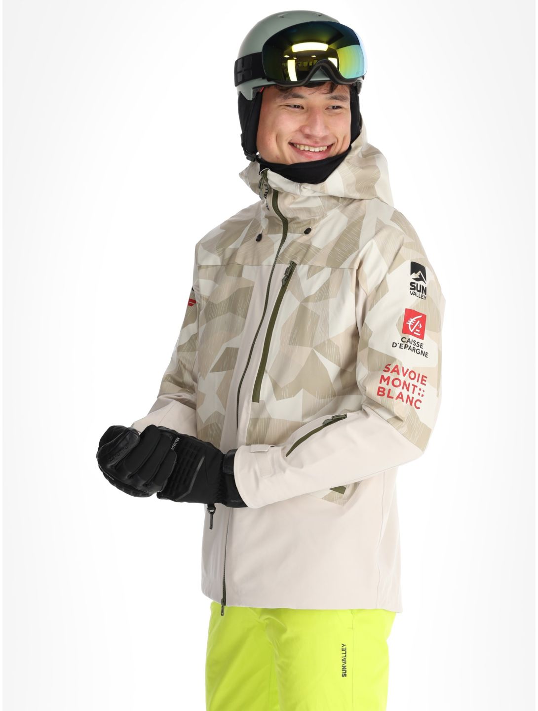 Sun Valley, Dateam ski jacket men Moon beige 