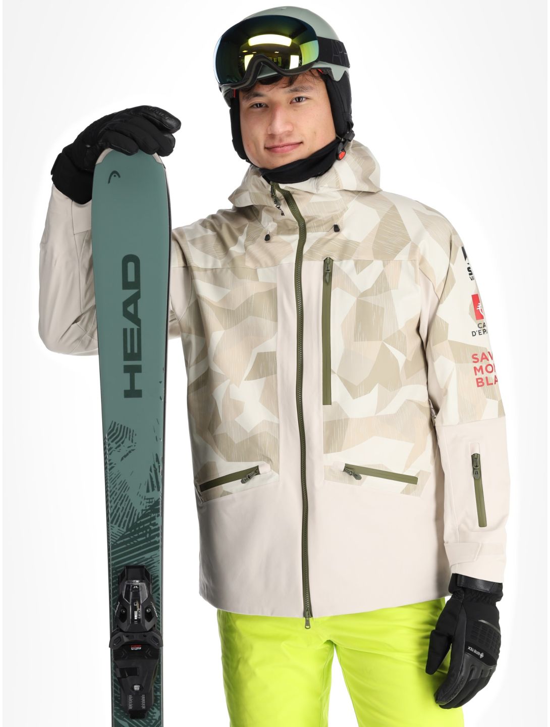 Sun Valley, Dateam ski jacket men Moon beige 