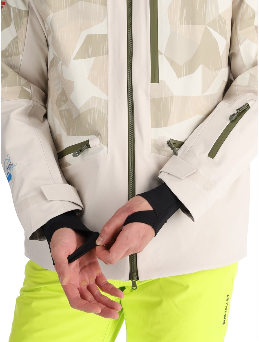 Sun Valley, Dateam ski jacket men Moon beige 