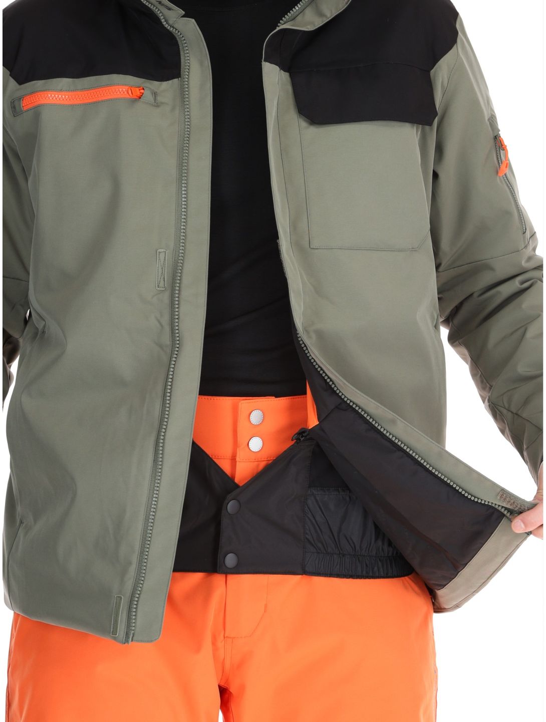 Sun Valley, Distors ski jacket men Kaki black, green 