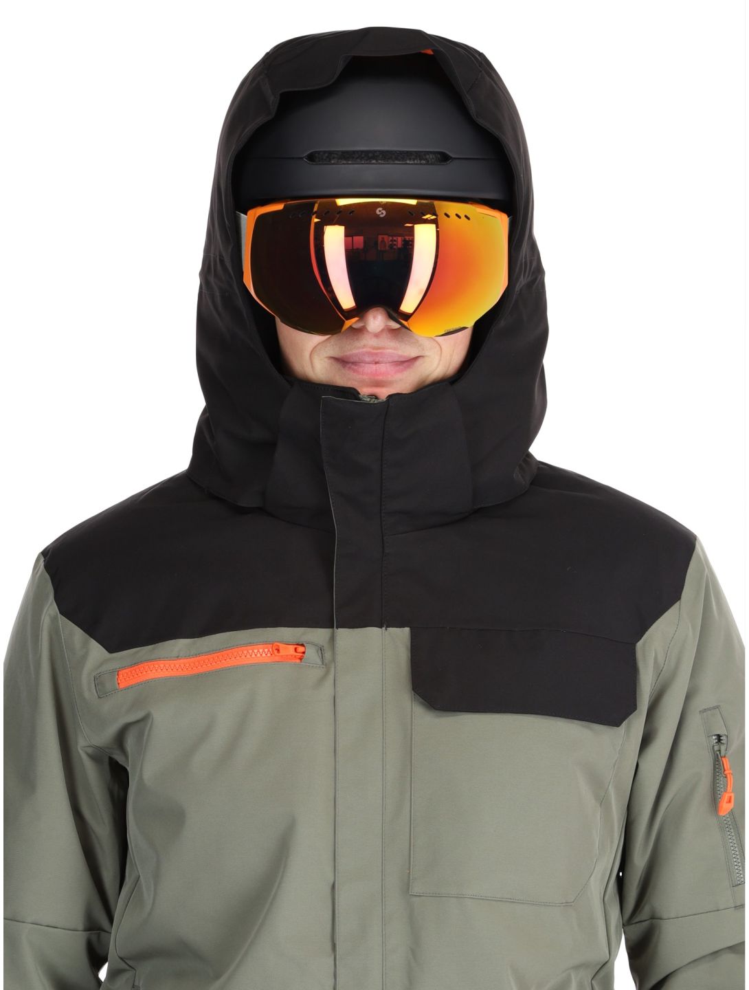 Sun Valley, Distors ski jacket men Kaki black, green 