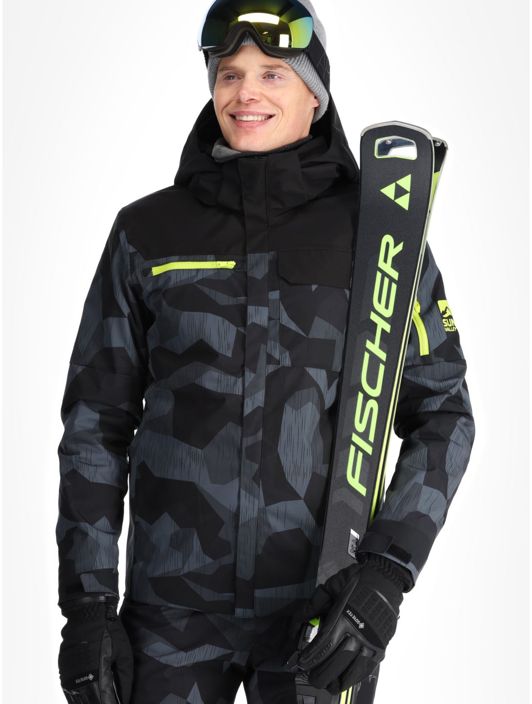 Sun Valley, Drayer ski jacket men Noir black 