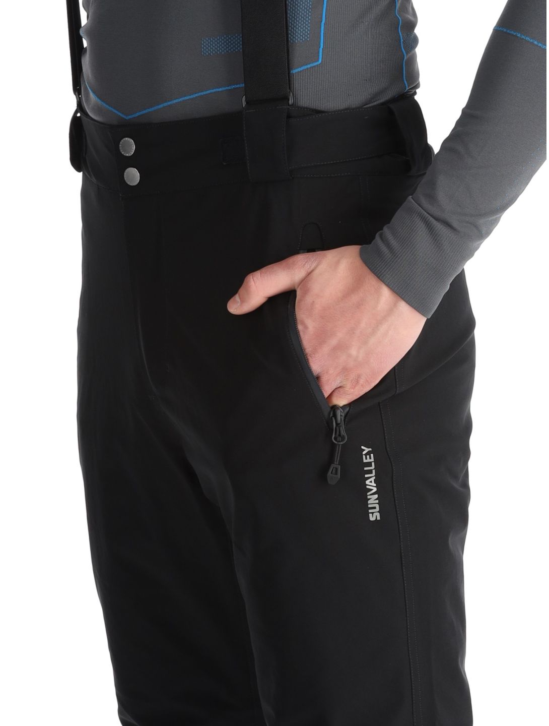 Sun Valley, Fuza ski pants men Noir black 