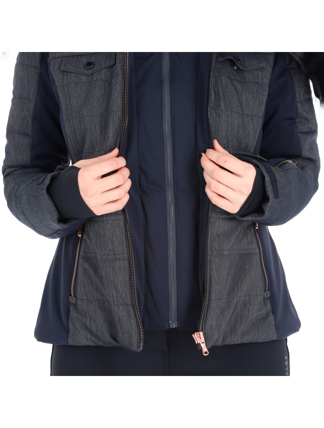 Sun Valley, Kiryat ski jacket women indigo blue