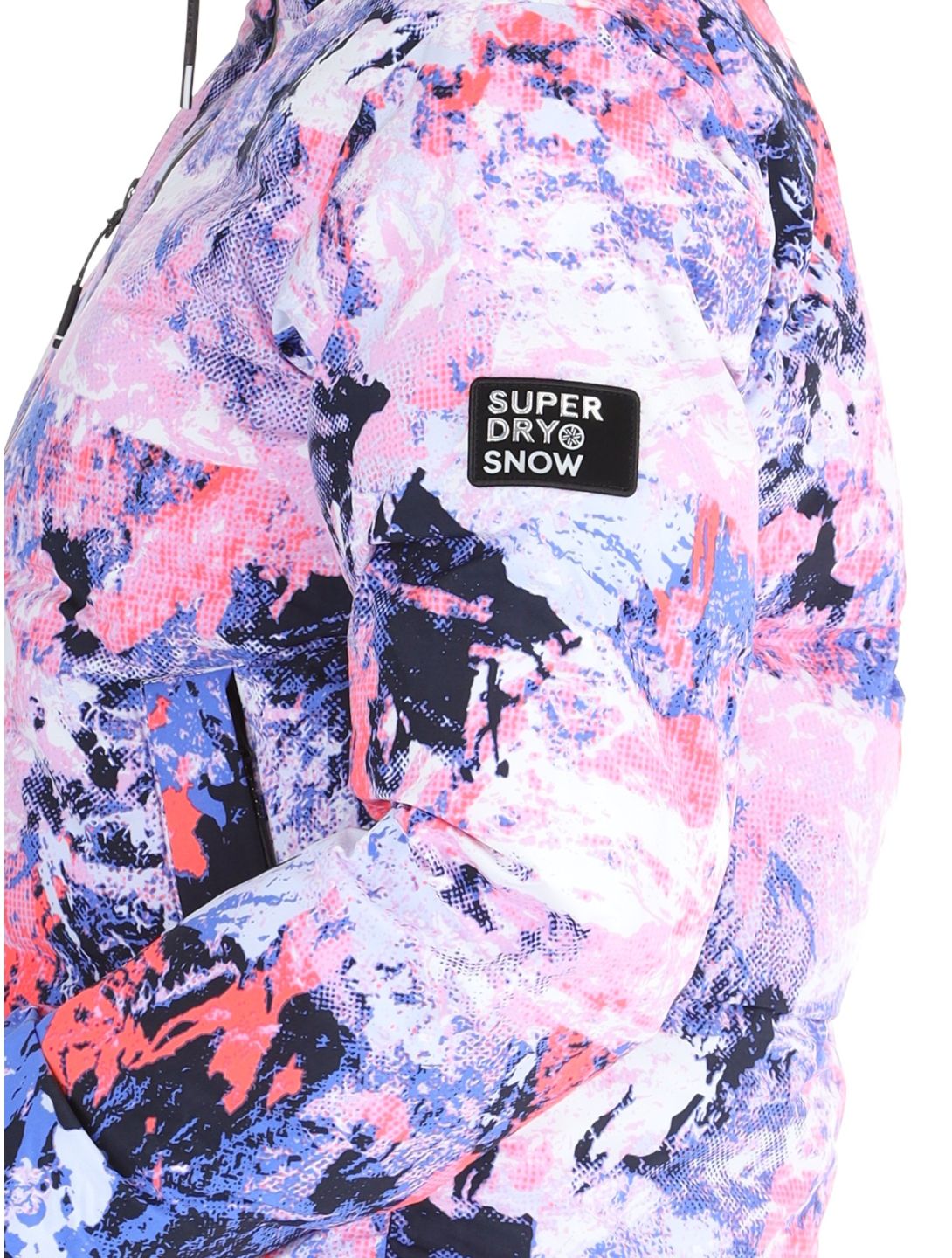 Superdry, Ski Boxy Puffer ski jacket women Mountain Mesh Purple multicolor, purple 