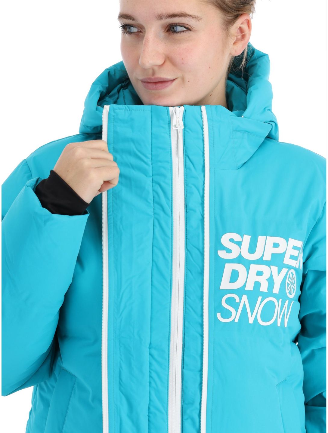 Superdry, Ski Boxy Puffer Jacket ski jacket women Bali Blue blue