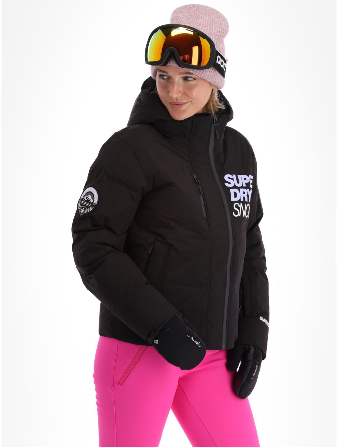 Superdry, Ski Boxy Puffer ski jacket women Black black 