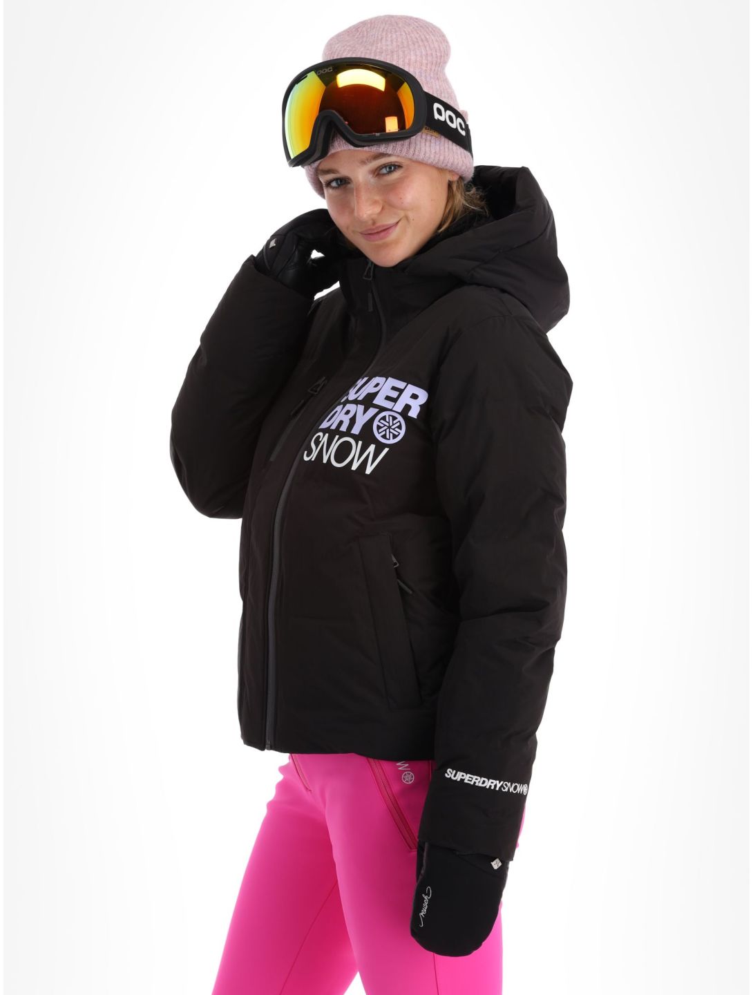 Superdry, Ski Boxy Puffer ski jacket women Black black 