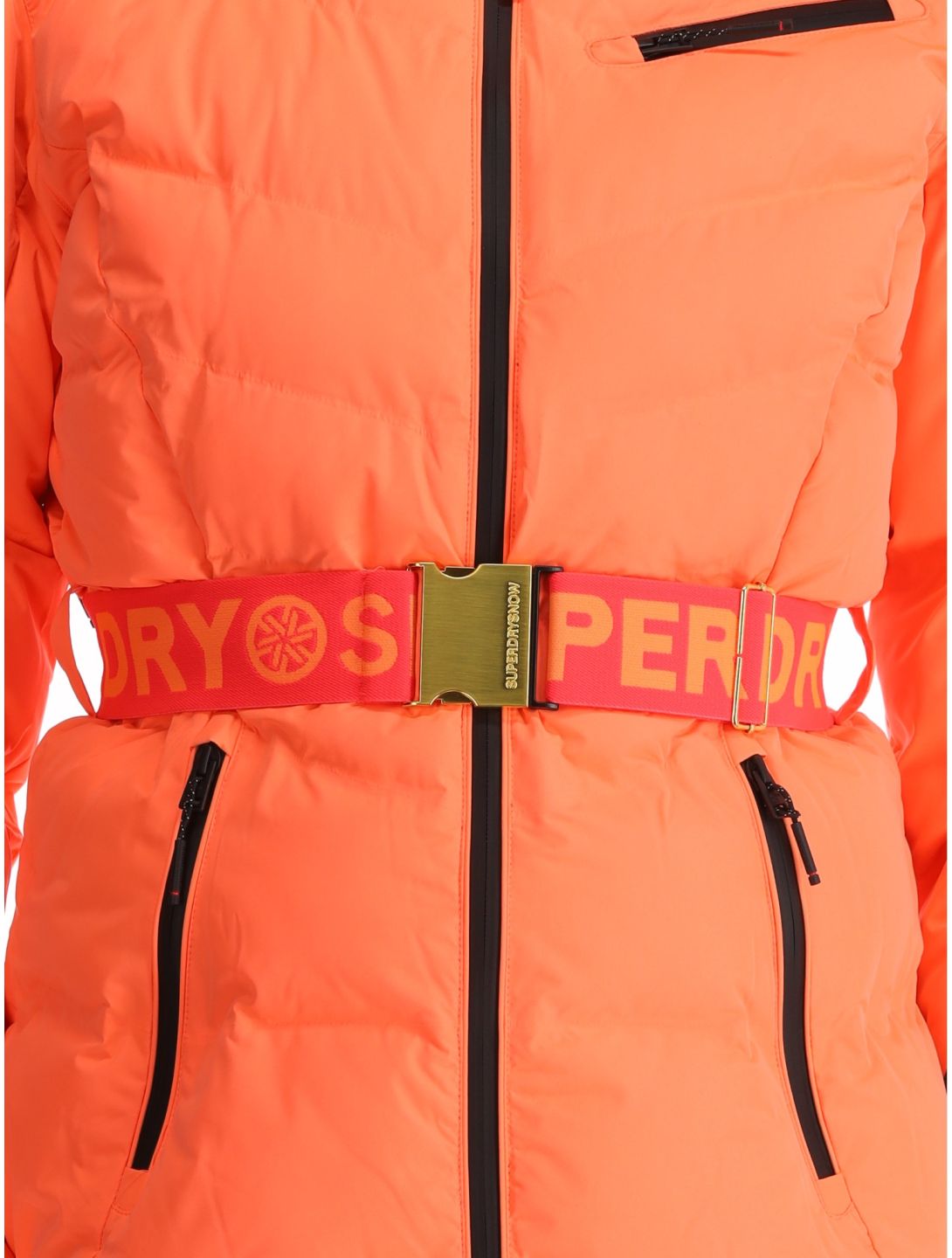 Superdry, Ski Luxe Puffer ski jacket women Pastelline Coral pink 