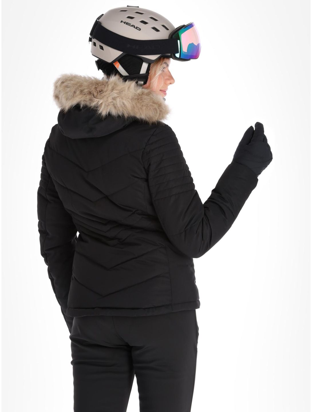 Superdry, Ski Luxe Puffer ski jacket women Black black 