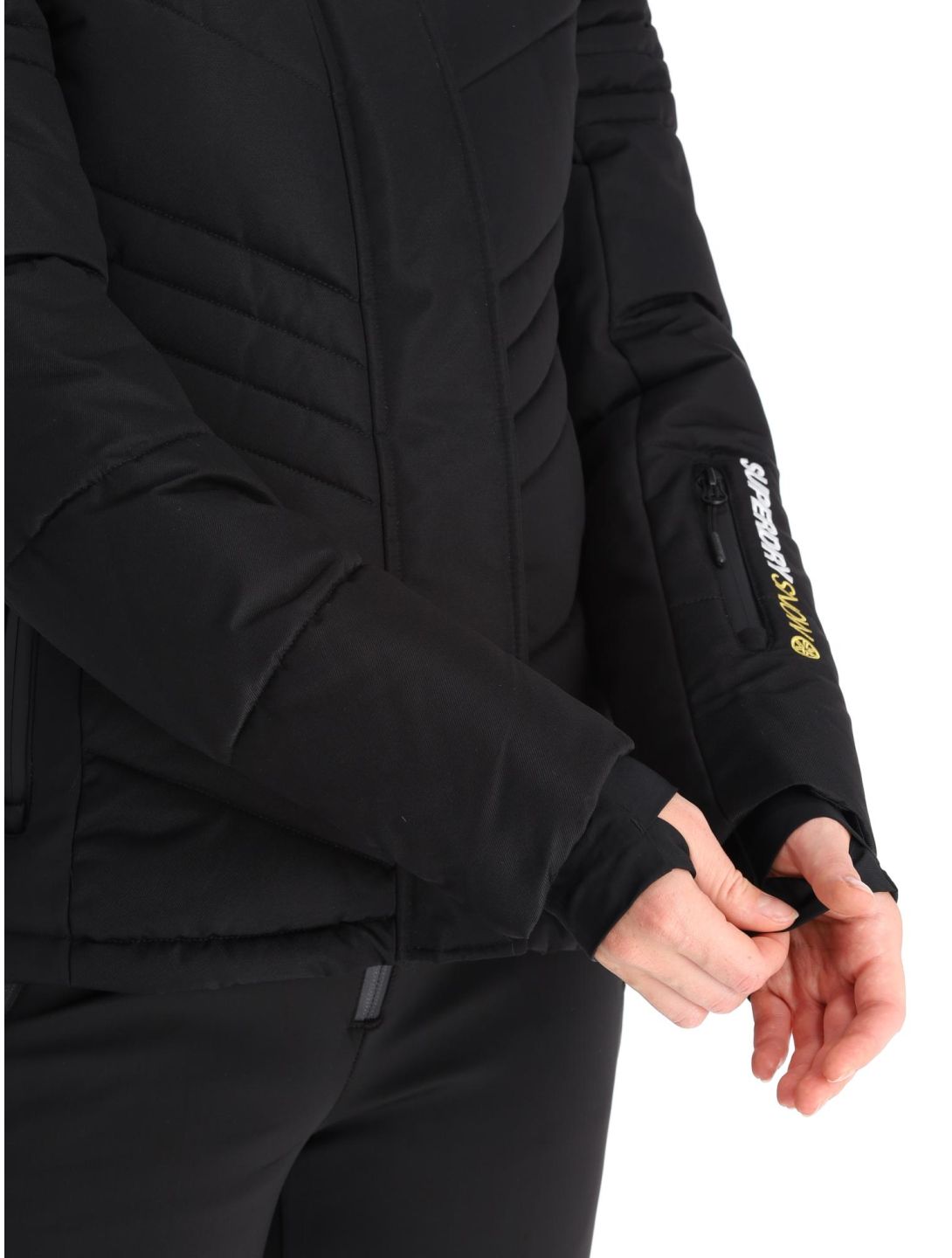 Superdry, Ski Luxe Puffer ski jacket women Black black 