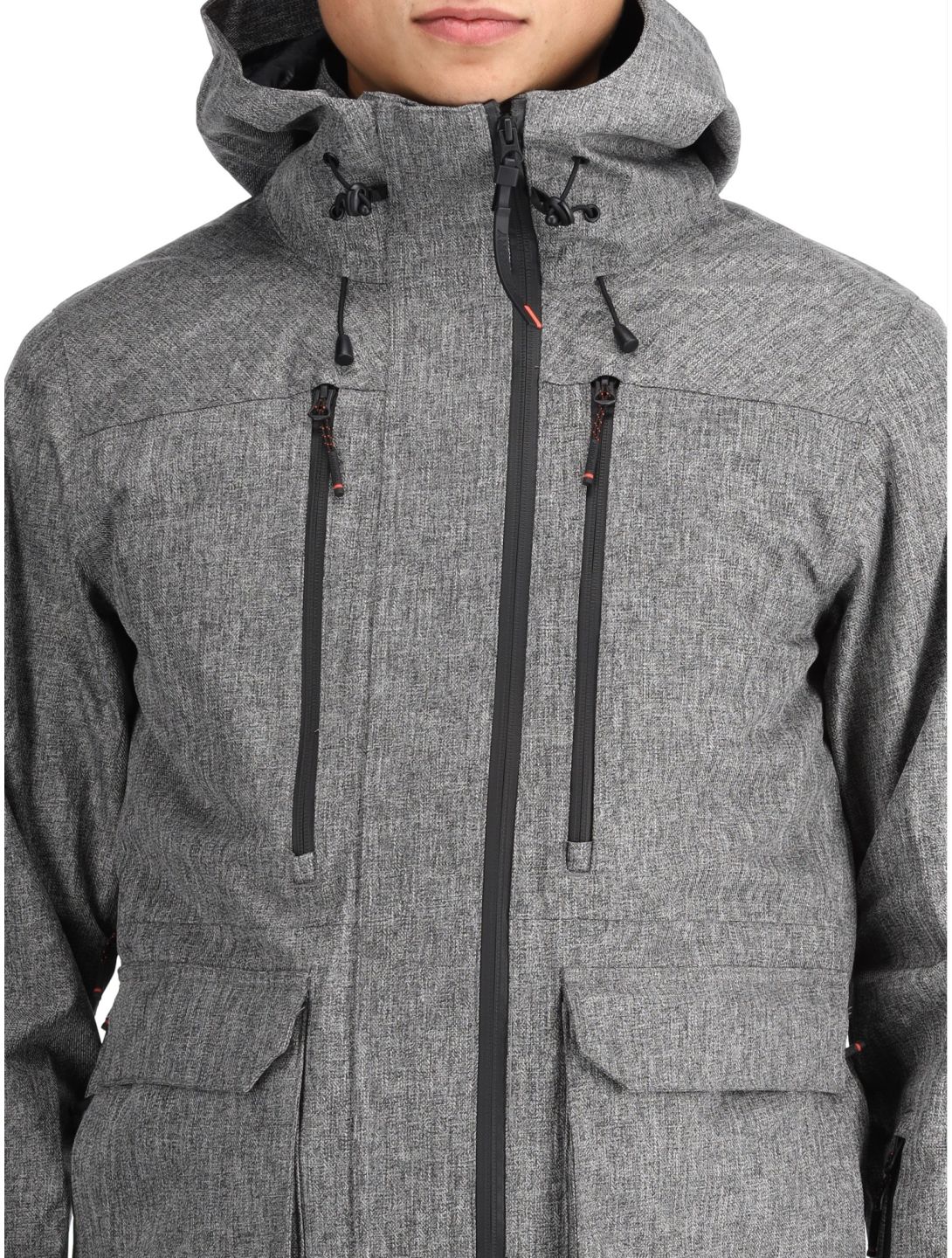 Superdry, Ski Peak Rescue ski jacket men Dark Grey Marl grey 