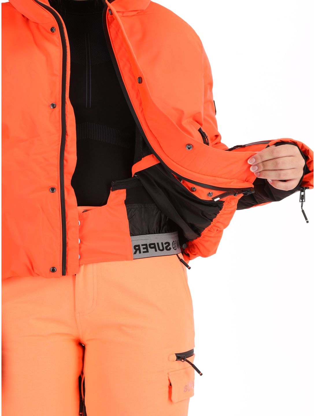 Superdry, Ski Slalom Puffer ski jacket women Volcanic Coral pink 