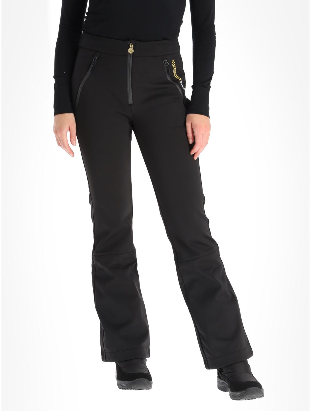 Superdry, Ski Softshell Slim softshell ski pants women Black black 