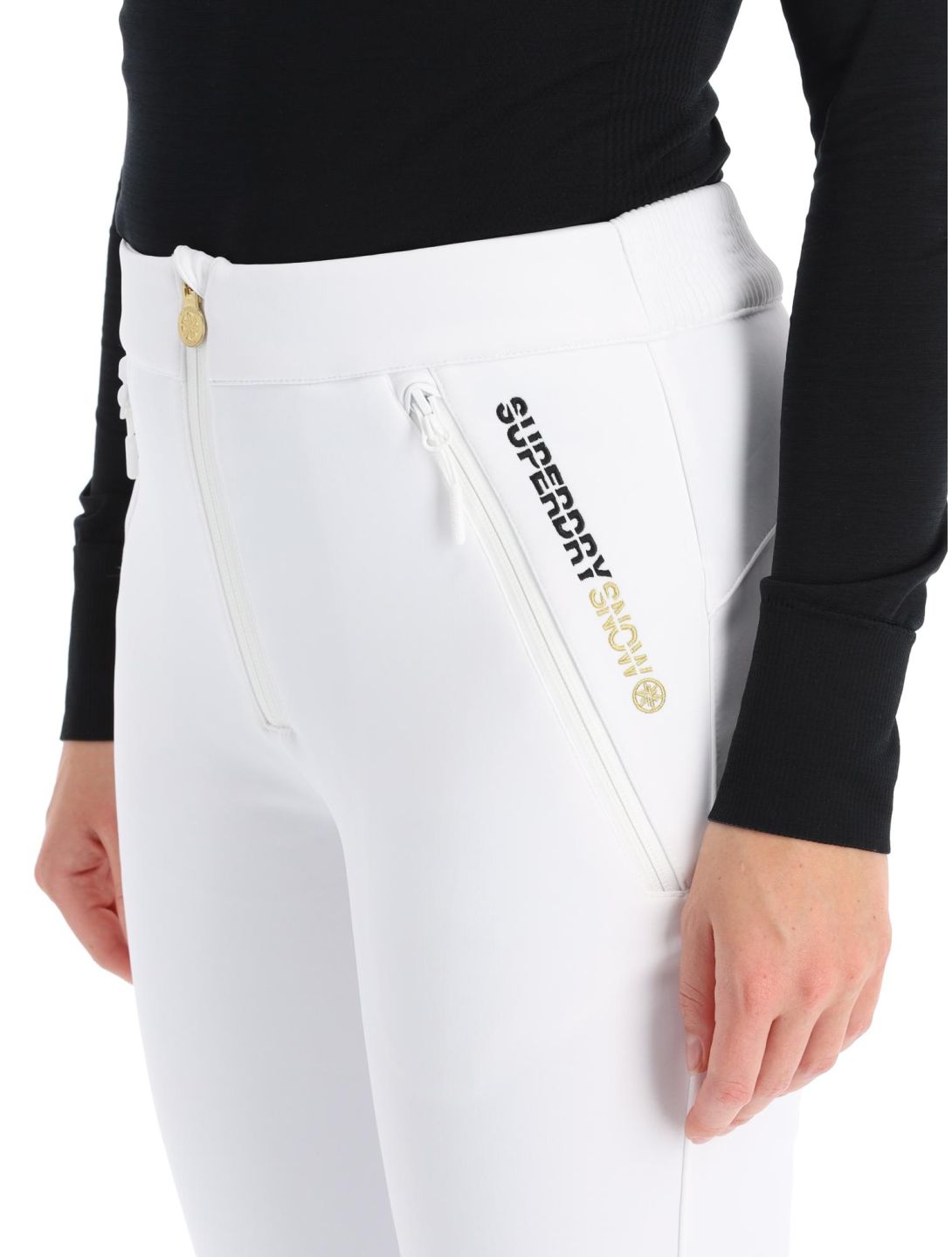 Superdry, Ski Softshell Slim softshell ski pants women White white 