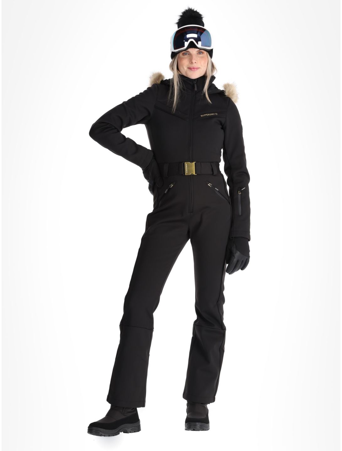 Superdry, Ski Suit ski suit women Black black 