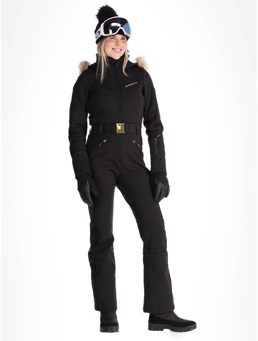 Superdry, Ski Suit ski suit women Black black 