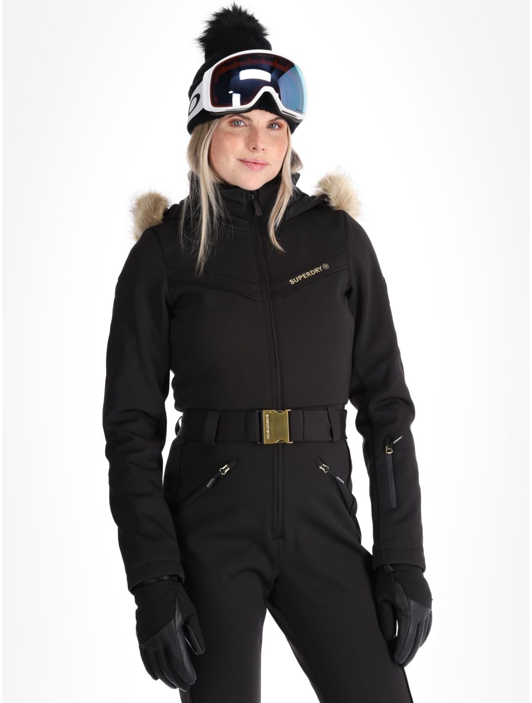 Superdry, Ski Suit ski suit women Black black 