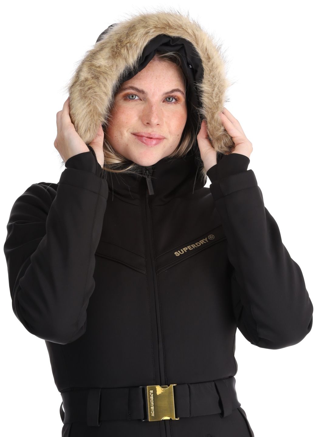 Superdry, Ski Suit ski suit women Black black 