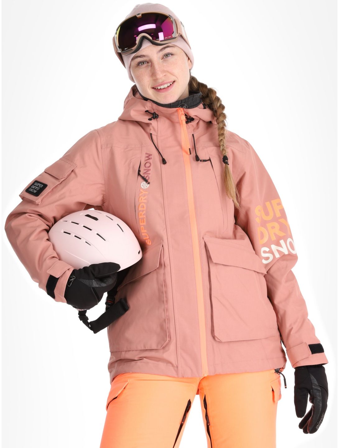 Superdry, Ski Ultimate Rescue ski jacket women Ash Rose pink 