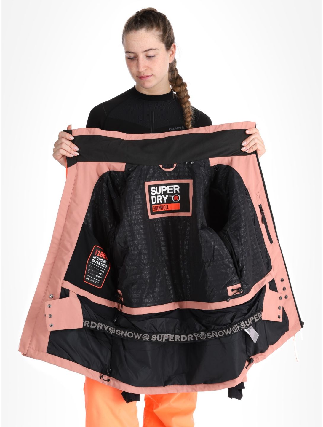 Superdry, Ski Ultimate Rescue ski jacket women Ash Rose pink 