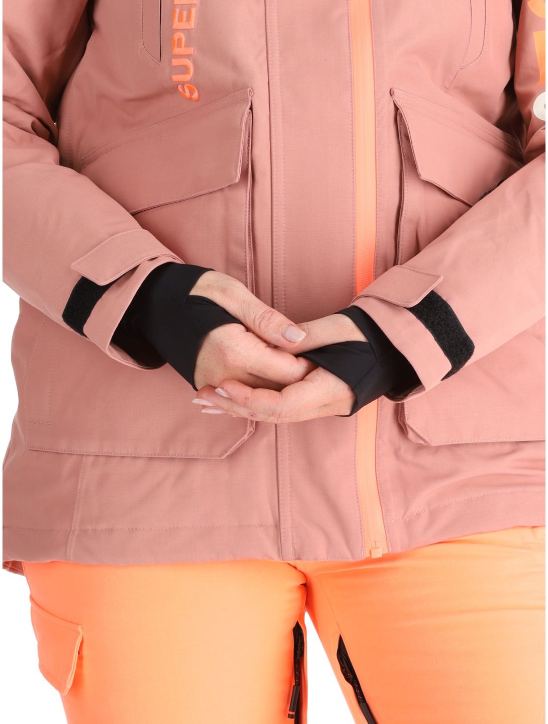 Superdry, Ski Ultimate Rescue ski jacket women Ash Rose pink 