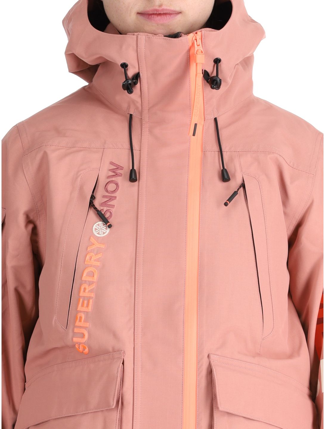 Superdry, Ski Ultimate Rescue ski jacket women Ash Rose pink 