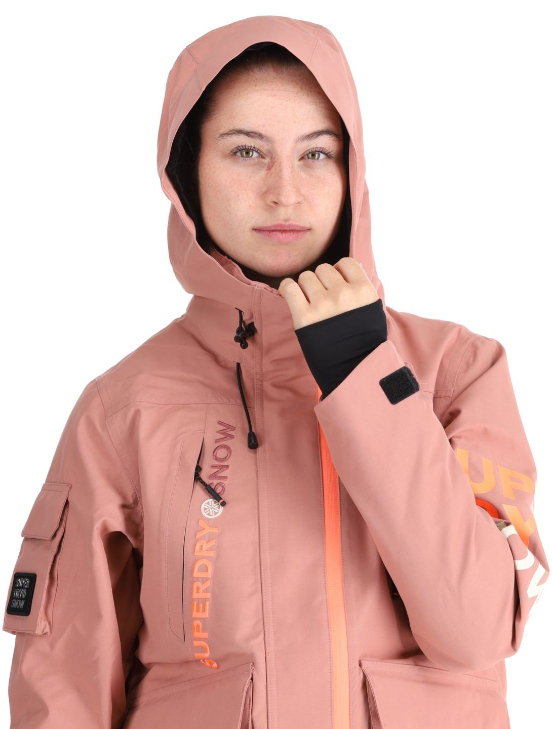 Superdry, Ski Ultimate Rescue ski jacket women Ash Rose pink 