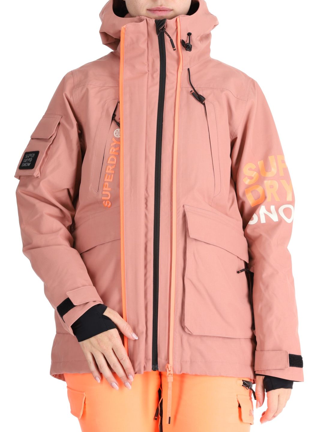 Superdry, Ski Ultimate Rescue ski jacket women Ash Rose pink 