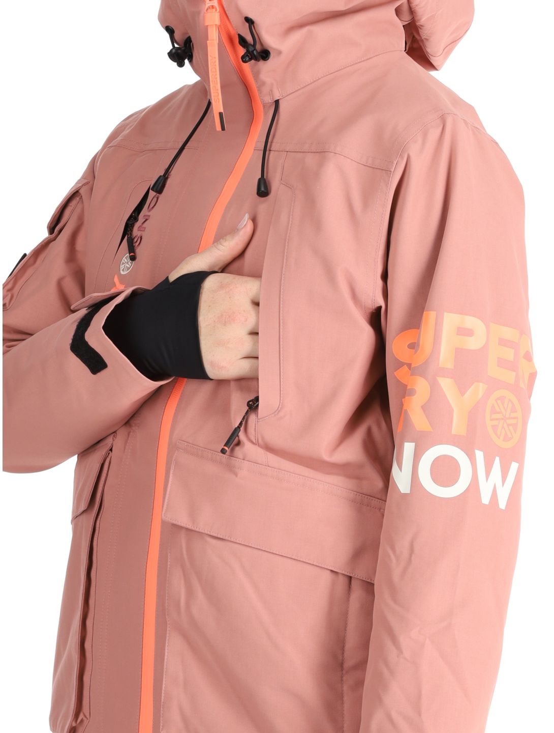 Superdry, Ski Ultimate Rescue ski jacket women Ash Rose pink 