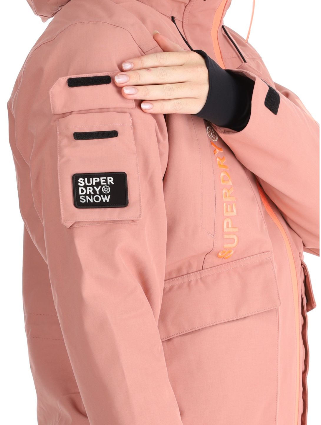 Superdry, Ski Ultimate Rescue ski jacket women Ash Rose pink 