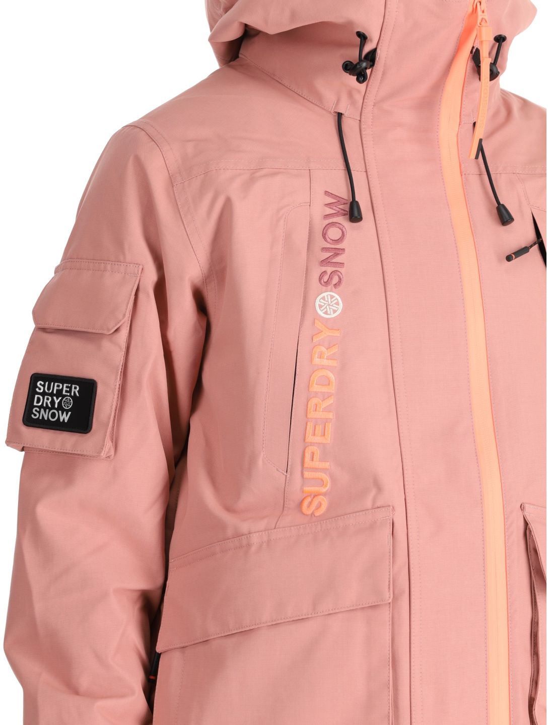 Superdry, Ski Ultimate Rescue ski jacket women Ash Rose pink 